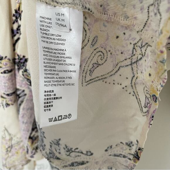 Free People Girl Talk Tunic In Ivory high low with Pockets size medium - Picture 5 of 7